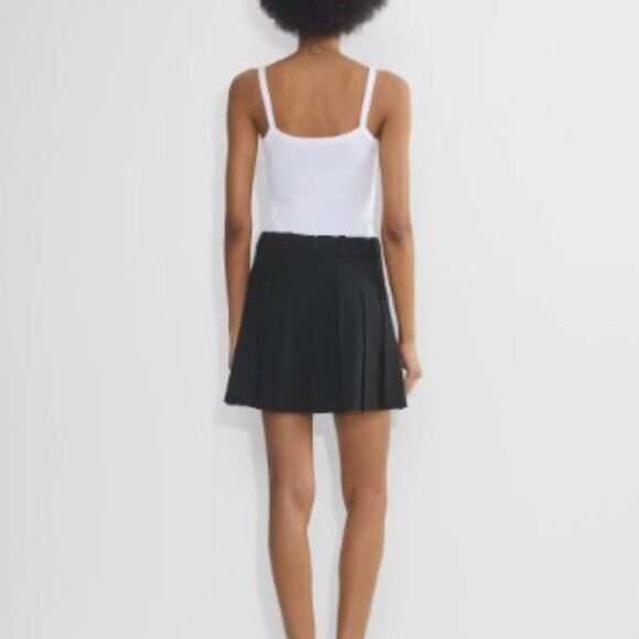 ARITZIA - Sunday Best - Black Olive Micro Pleated High-Waist mini Skirt - Size 4 - Picture 3 of 16